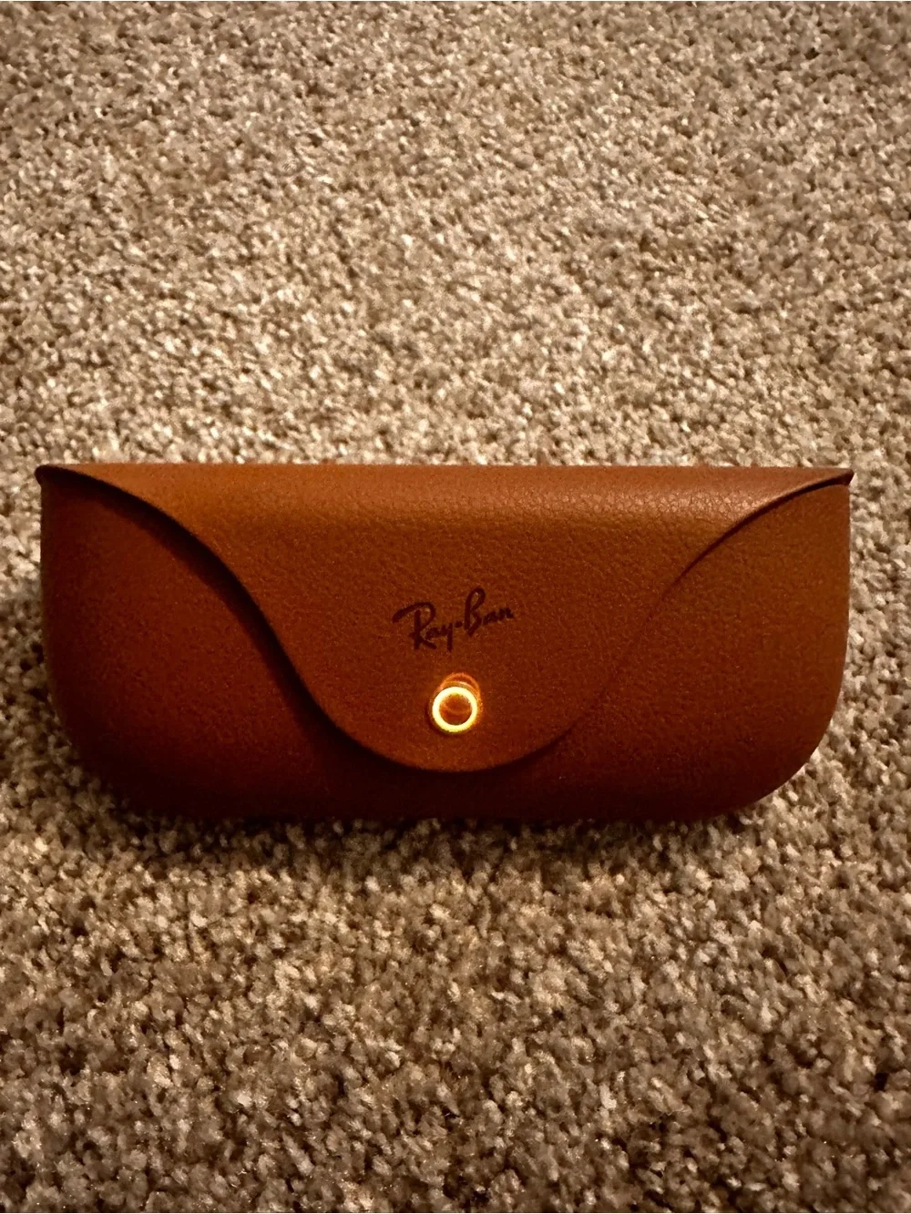 Ray-Ban Black Frame Glasses with Brown Leather Case